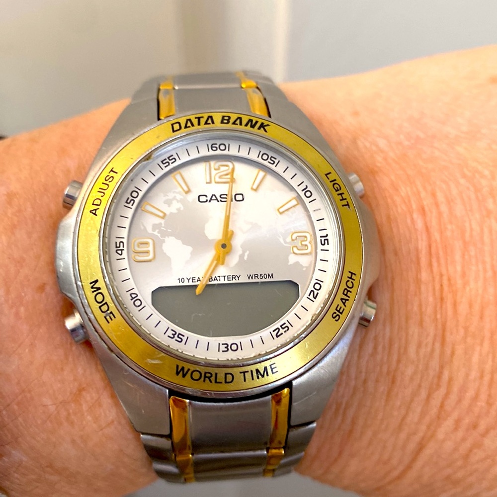 Women’s Casio vintage stainless steel watch